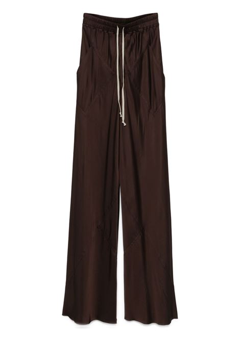 Pantaloni Bias con coulisse in marrone Rick owens - donna